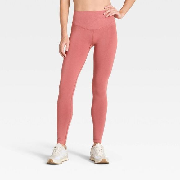 All In Motion - Women's Modal Seamless High-Rise Leggings - All In Blush - Picture 1 of 4
